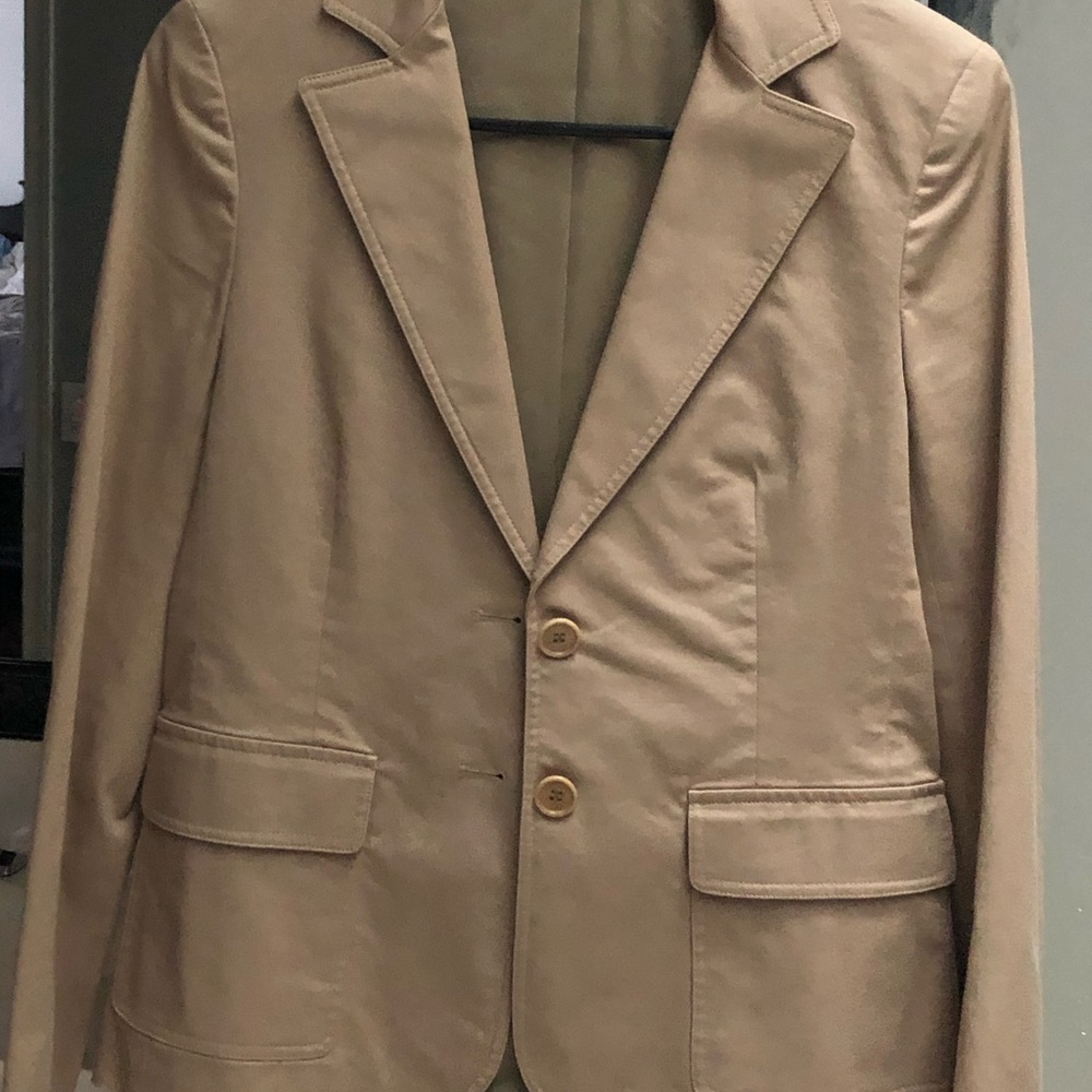 Theory Tan Fitted Blazer Size  X Small